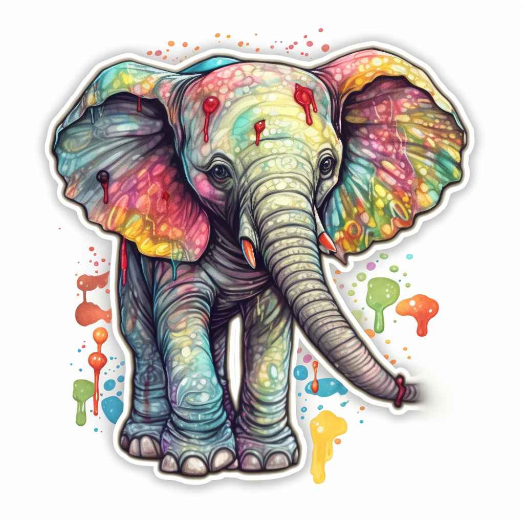 Elephant Vinyl Decal Sticker for Car, Laptop, Tumbler and more # 1955
