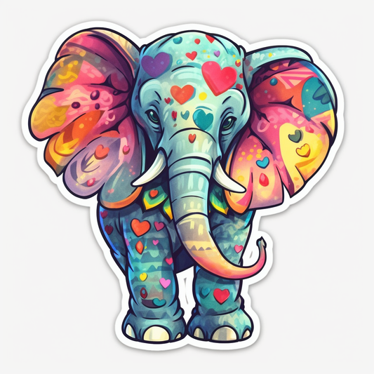 Elephant Vinyl Decal Sticker for Car, Laptop, Tumbler and more # 002431
