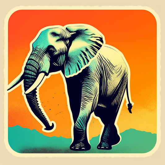 Elephant Vinyl Decal Sticker for Car, Laptop, Tumbler and more # 002279