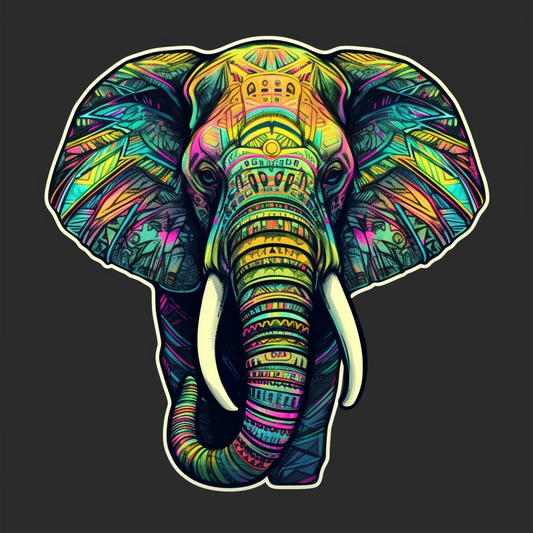 Elephant Vinyl Decal Sticker for Car, Laptop, Tumbler and more # 1934