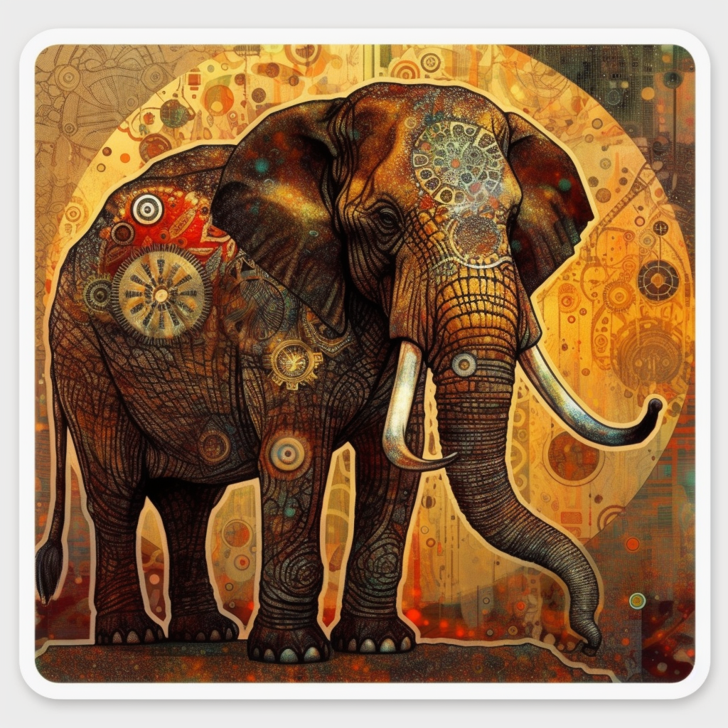 Elephant Vinyl Decal Sticker for Car, Laptop, Tumbler and more # 1939