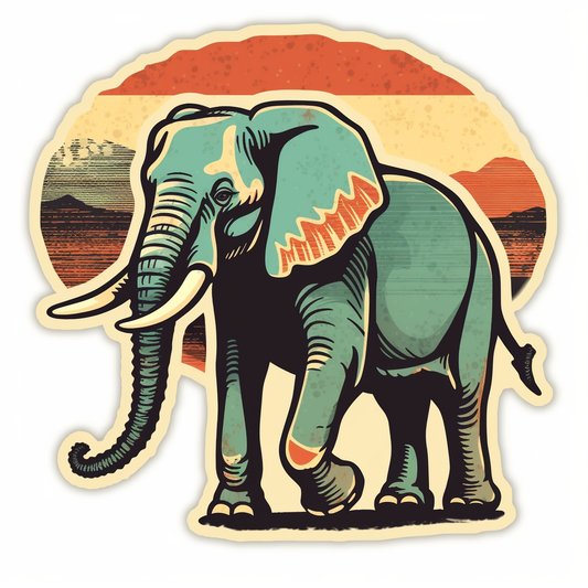 Elephant Vinyl Decal Sticker for Car, Laptop, Tumbler and more # 1940