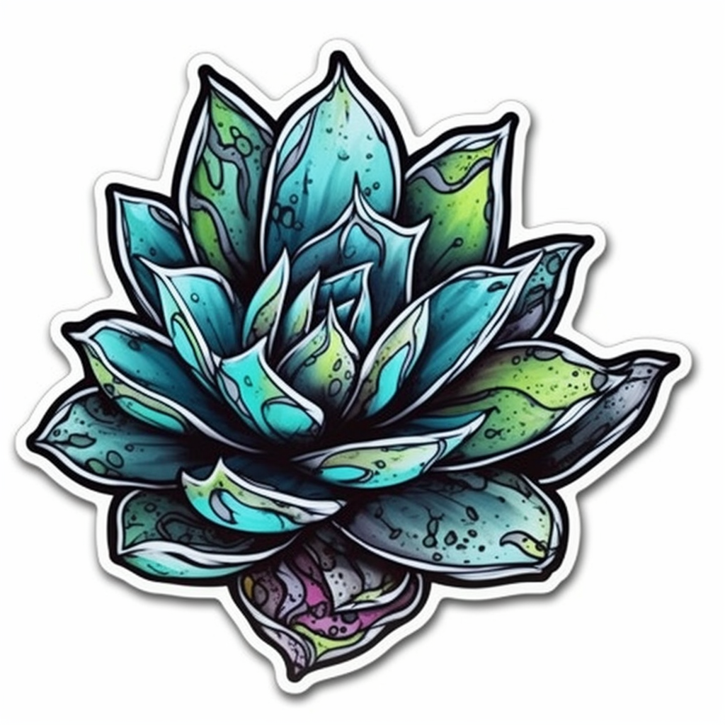 Agave Succulent Vinyl Decal Sticker for Car, Laptop, Tumbler and more # 006597