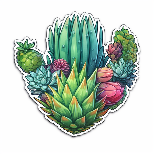 Aloe Succulent Vinyl Decal Sticker for Car, Laptop, Tumbler and more # 006773