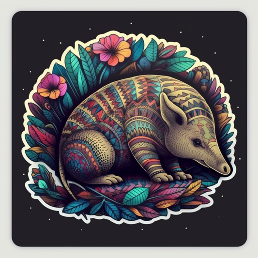 Armadillo Vinyl Decal Sticker for Car, Laptop, Tumbler and more # 007934