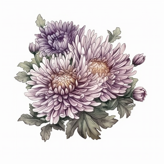 Aster Flower Vinyl Decal Sticker for Car, Laptop, Tumbler and more # 006302