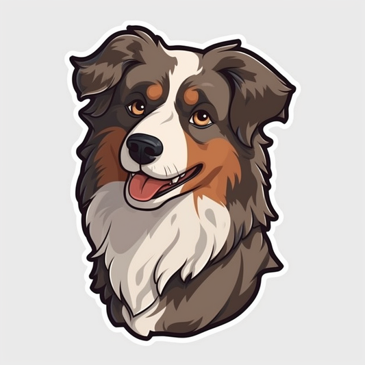 Australian Shepherd Dog Vinyl Decal Sticker for Car, Laptop, Tumbler and more # 003608