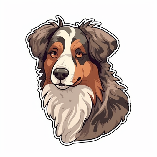 Australian Shepherd Dog Vinyl Decal Sticker for Car, Laptop, Tumbler and more # 003611