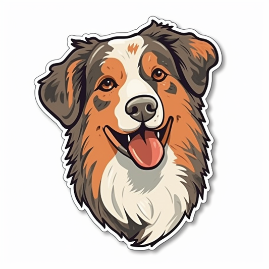 Australian Shepherd Dog Vinyl Decal Sticker for Car, Laptop, Tumbler and more # 003613