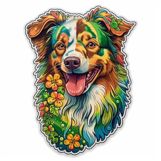 Australian Shepherd Dog Vinyl Decal Sticker for Car, Laptop, Tumbler and more # 003617