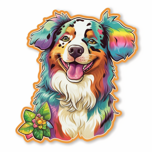Australian Shepherd Dog Vinyl Decal Sticker for Car, Laptop, Tumbler and more # 003621