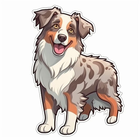 Australian Shepherd Dog Vinyl Decal Sticker for Car, Laptop, Tumbler and more # 003626
