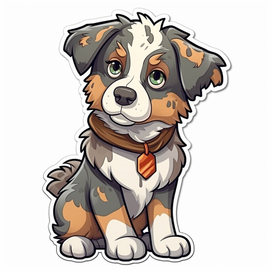 Australian Shepherd Dog Vinyl Decal Sticker for Car, Laptop, Tumbler and more # 003615