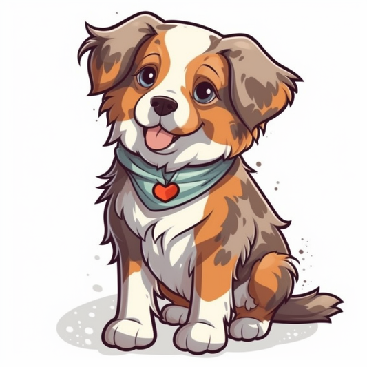 Australian Shepherd Dog Vinyl Decal Sticker for Car, Laptop, Tumbler and more # 003634