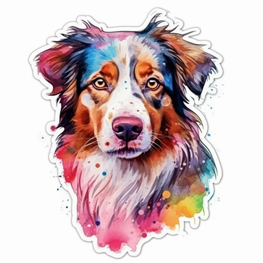 Australian Shepherd Dog Vinyl Decal Sticker for Car, Laptop, Tumbler and more # 003629