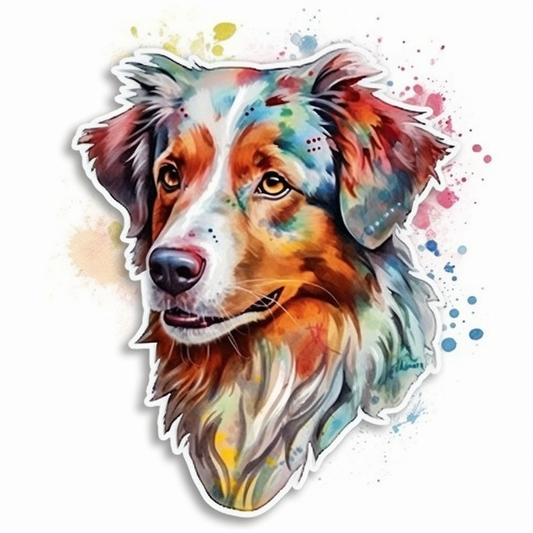 Australian Shepherd Dog Vinyl Decal Sticker for Car, Laptop, Tumbler and more # 003624