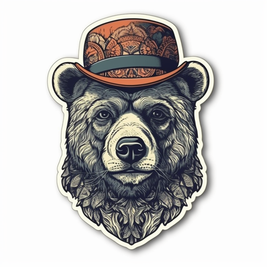 Bear Vinyl Decal Sticker for Car, Laptop, Tumbler and more # 006400