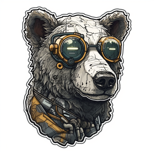 Bear Vinyl Decal Sticker for Car, Laptop, Tumbler and more # 00487
