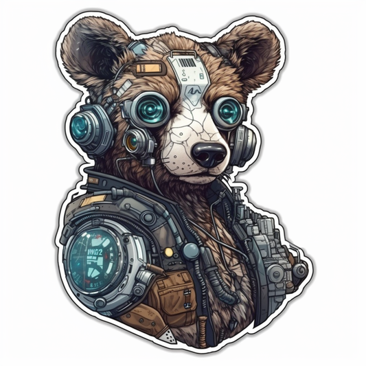 Bear Vinyl Decal Sticker for Car, Laptop, Tumbler and more # 00477