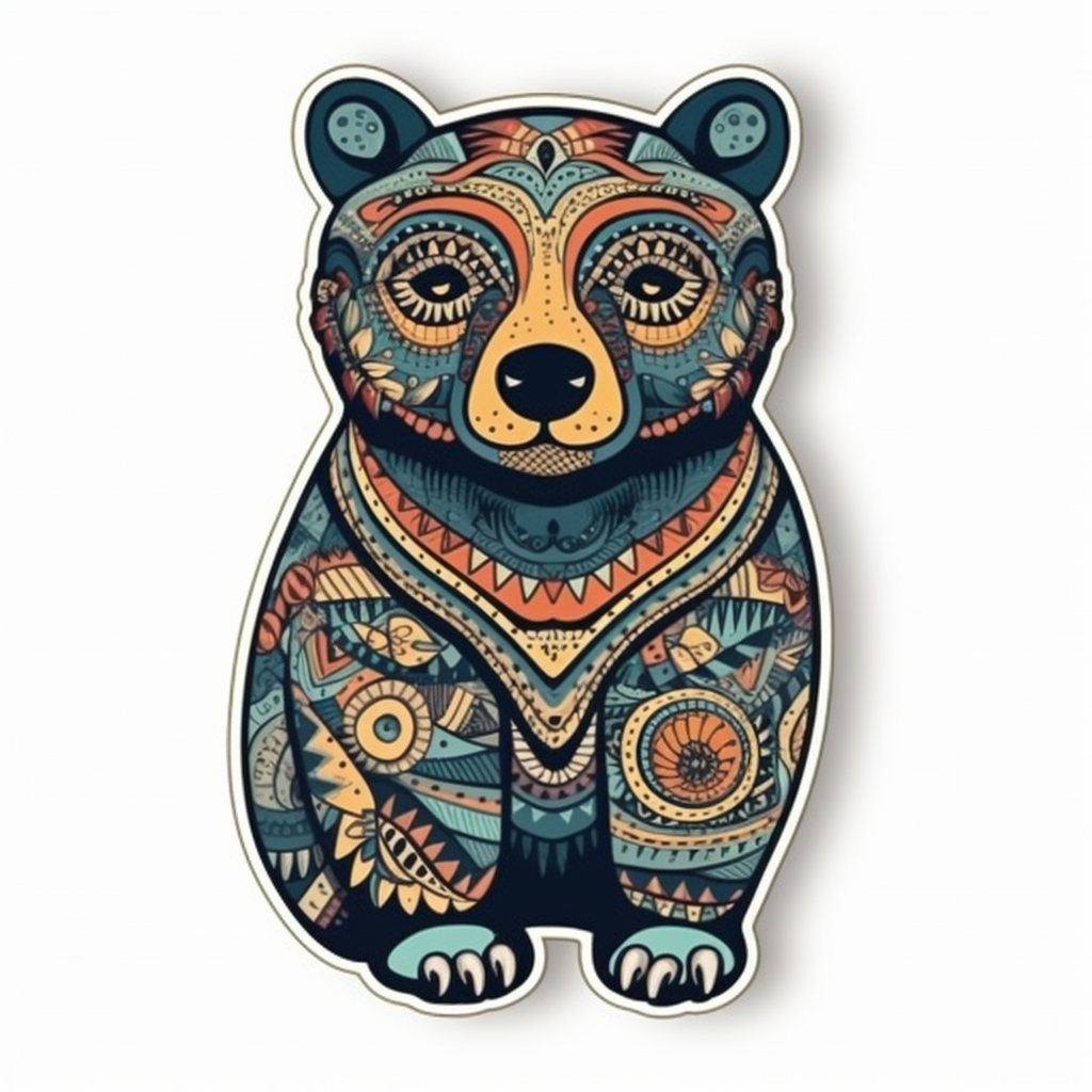 Bear Vinyl Decal Sticker for Car, Laptop, Tumbler and more # 00481