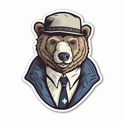 Bear Vinyl Decal Sticker for Car, Laptop, Tumbler and more # 00490