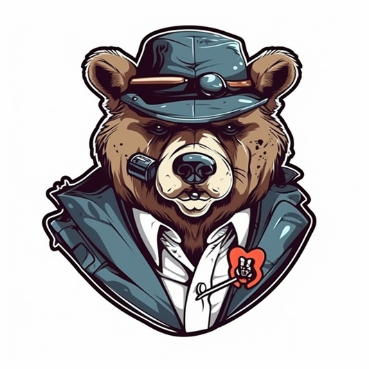 Bear Vinyl Decal Sticker for Car, Laptop, Tumbler and more # 00491