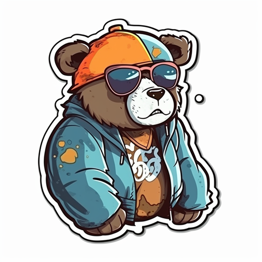 Bear Vinyl Decal Sticker for Car, Laptop, Tumbler and more # 00509