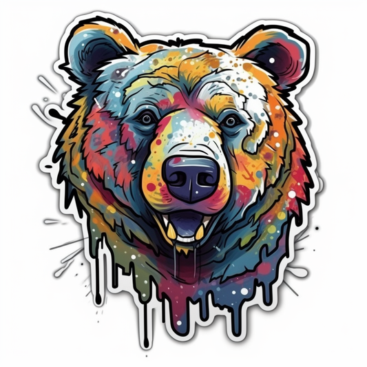 Bear Vinyl Decal Sticker for Car, Laptop, Tumbler and more # 00511