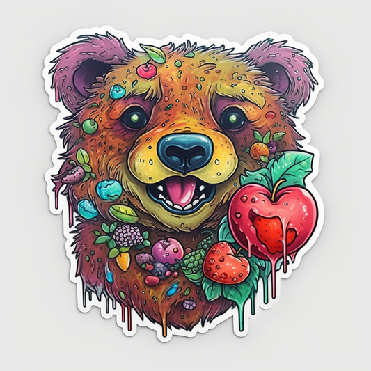 Bear Vinyl Decal Sticker for Car, Laptop, Tumbler and more # 00510