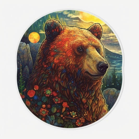 Bear Vinyl Decal Sticker for Car, Laptop, Tumbler and more # 00501