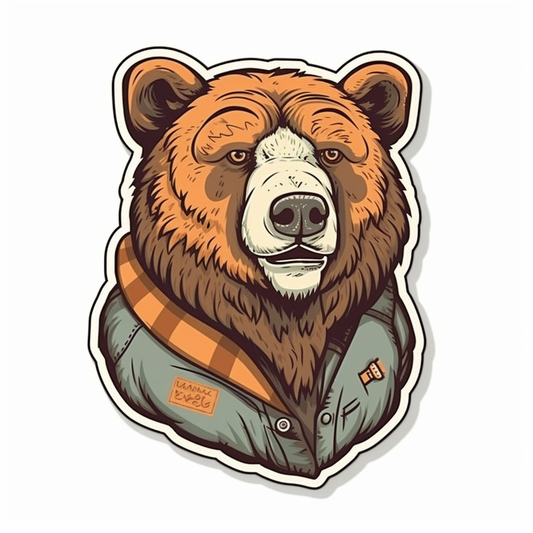 Bear Vinyl Decal Sticker for Car, Laptop, Tumbler and more # 00507