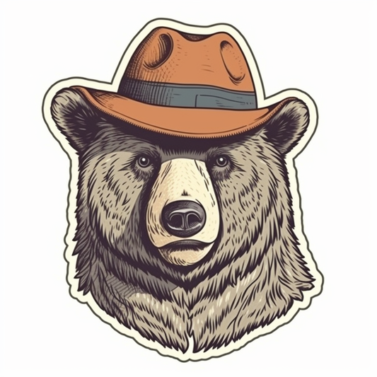 Bear Vinyl Decal Sticker for Car, Laptop, Tumbler and more # 00502