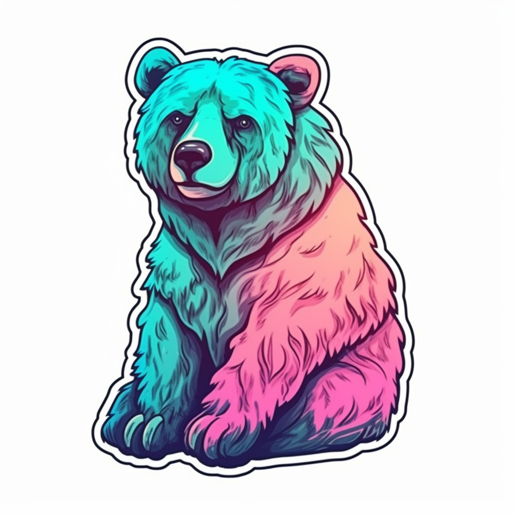 Bear Vinyl Decal Sticker for Car, Laptop, Tumbler and more # 006430