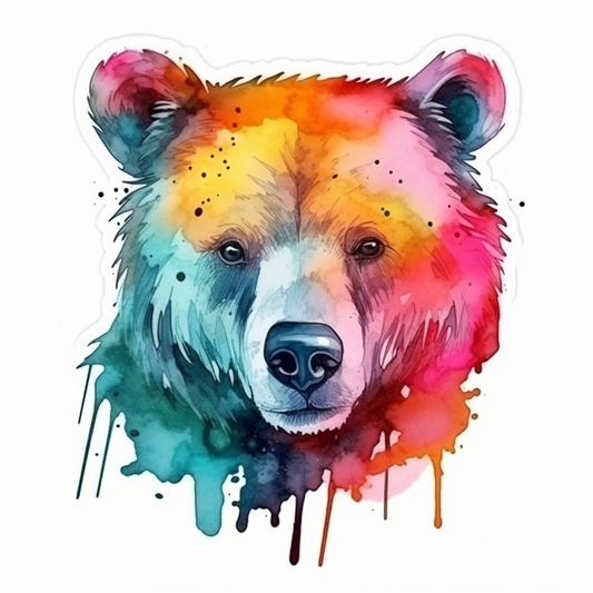 Bear Vinyl Decal Sticker for Car, Laptop, Tumbler and more # 00517