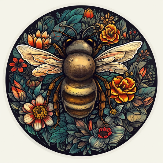 Bee Vinyl Decal Sticker for Car, Laptop, Tumbler and more # 005892