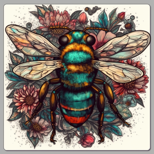 Bee Vinyl Decal Sticker for Car, Laptop, Tumbler and more # 005851