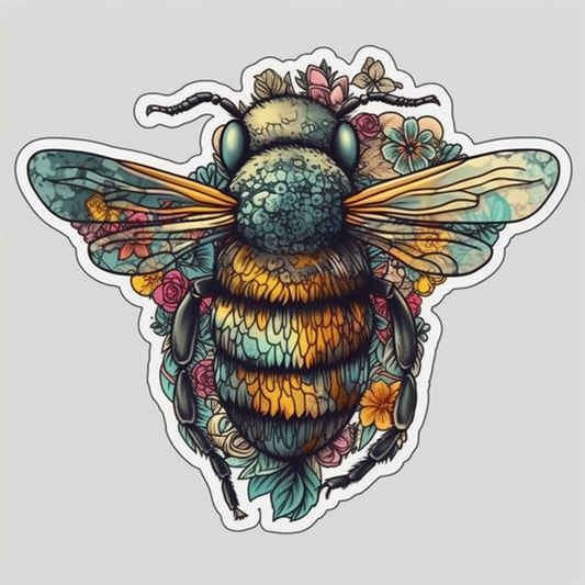 Bee Vinyl Decal Sticker for Car, Laptop, Tumbler and more # 006073