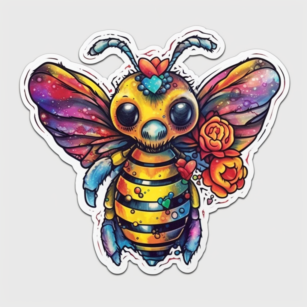 Bee Vinyl Decal Sticker for Car, Laptop, Tumbler and more # 005934