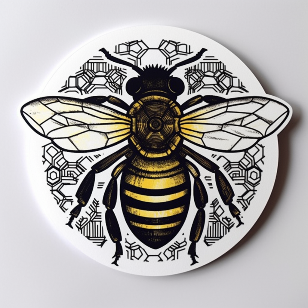 Bee Vinyl Decal Sticker for Car, Laptop, Tumbler and more # 005937