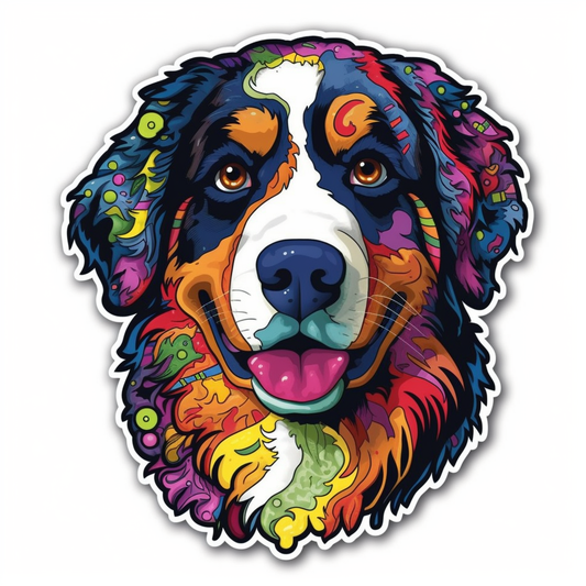 Bernese Mountain Dog Vinyl Decal Sticker for Car, Laptop, Tumbler and more # 007131