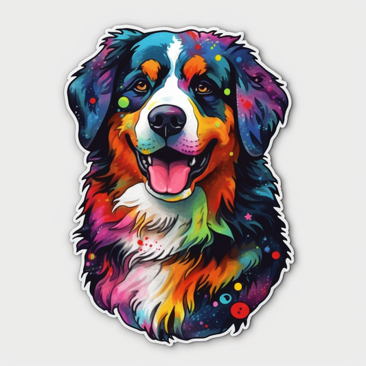 Bernese Mountain Dog Vinyl Decal Sticker for Car, Laptop, Tumbler and more # 007128