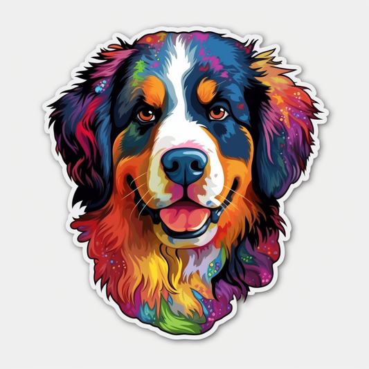 Bernese Mountain Dog Vinyl Decal Sticker for Car, Laptop, Tumbler and more # 007127