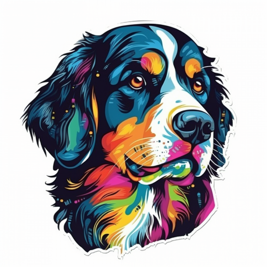 Bernese Mountain Dog Vinyl Decal Sticker for Car, Laptop, Tumbler and more # 007133