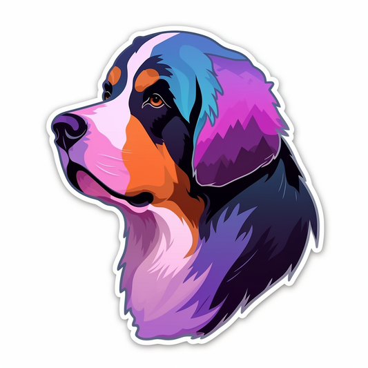 Bernese Mountain Dog Vinyl Decal Sticker for Car, Laptop, Tumbler and more # 007153