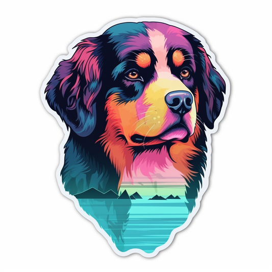 Bernese Mountain Dog Vinyl Decal Sticker for Car, Laptop, Tumbler and more # 007151
