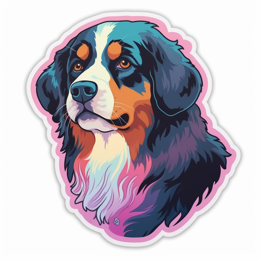 Bernese Mountain Dog Vinyl Decal Sticker for Car, Laptop, Tumbler and more # 007165