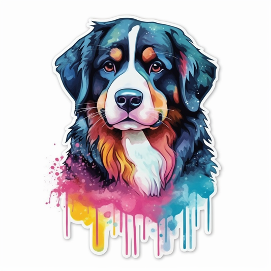 Bernese Mountain Dog Vinyl Decal Sticker for Car, Laptop, Tumbler and more # 007155