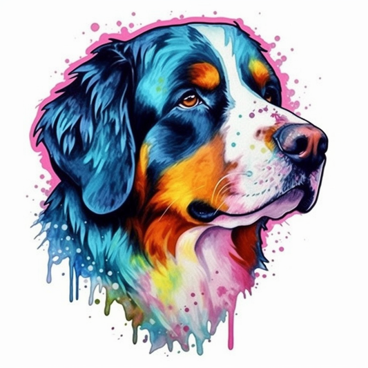 Bernese Mountain Dog Vinyl Decal Sticker for Car, Laptop, Tumbler and more # 007149