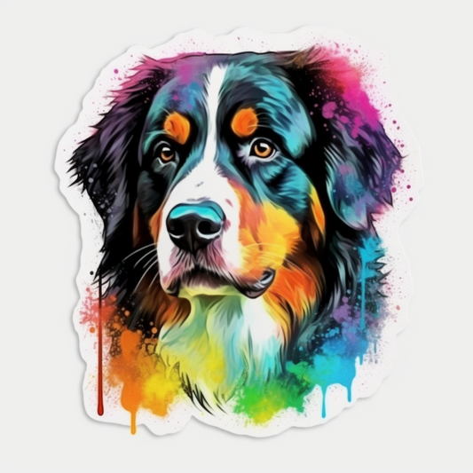 Bernese Mountain Dog Vinyl Decal Sticker for Car, Laptop, Tumbler and more # 007158