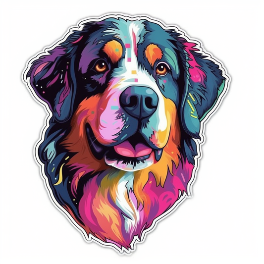 Bernese Mountain Dog Vinyl Decal Sticker for Car, Laptop, Tumbler and more # 007159
